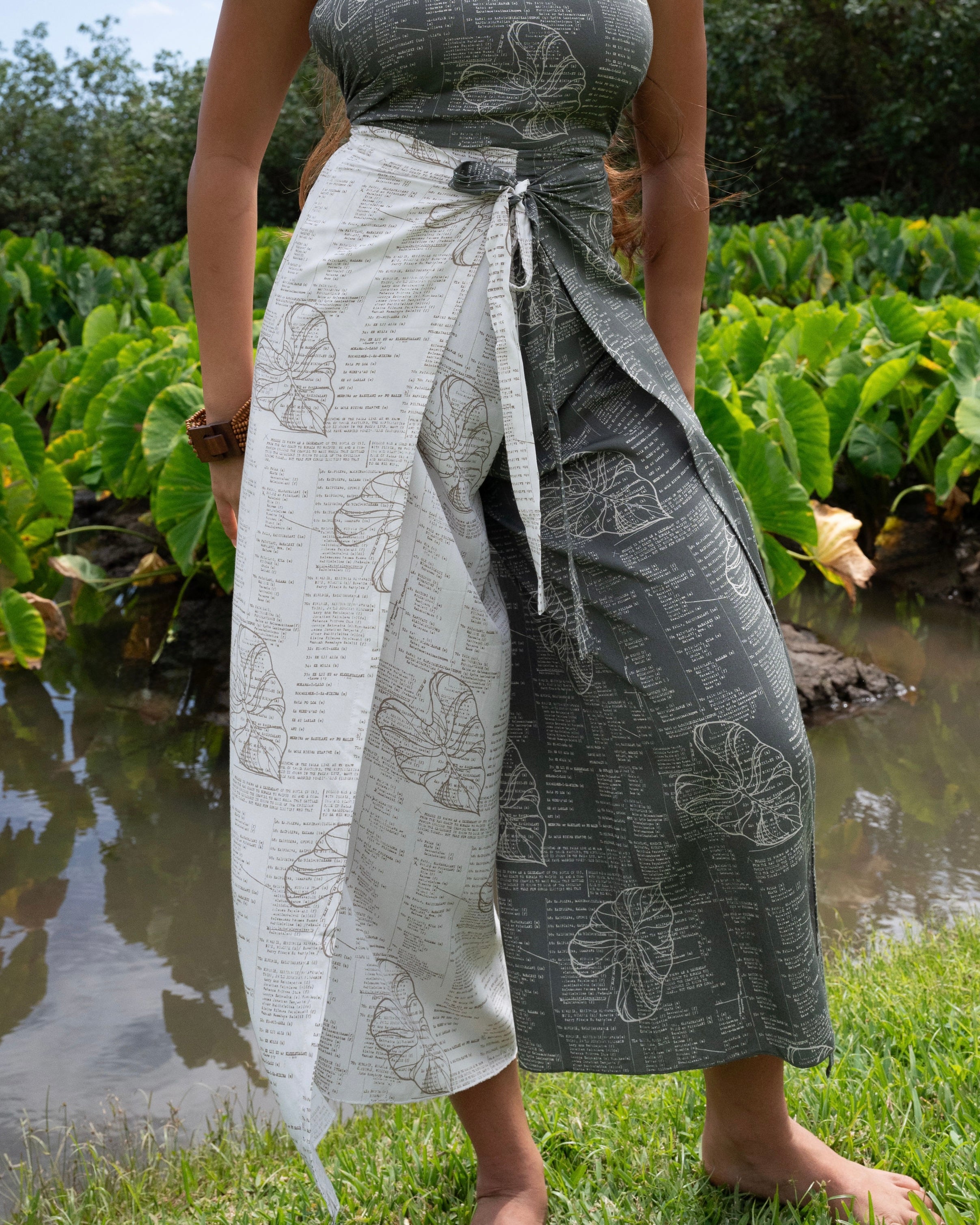 フムパパ　ハワイ　hawaii Moʻokūʻauhau Hapa Wrap Pant | Lotus and Lime
