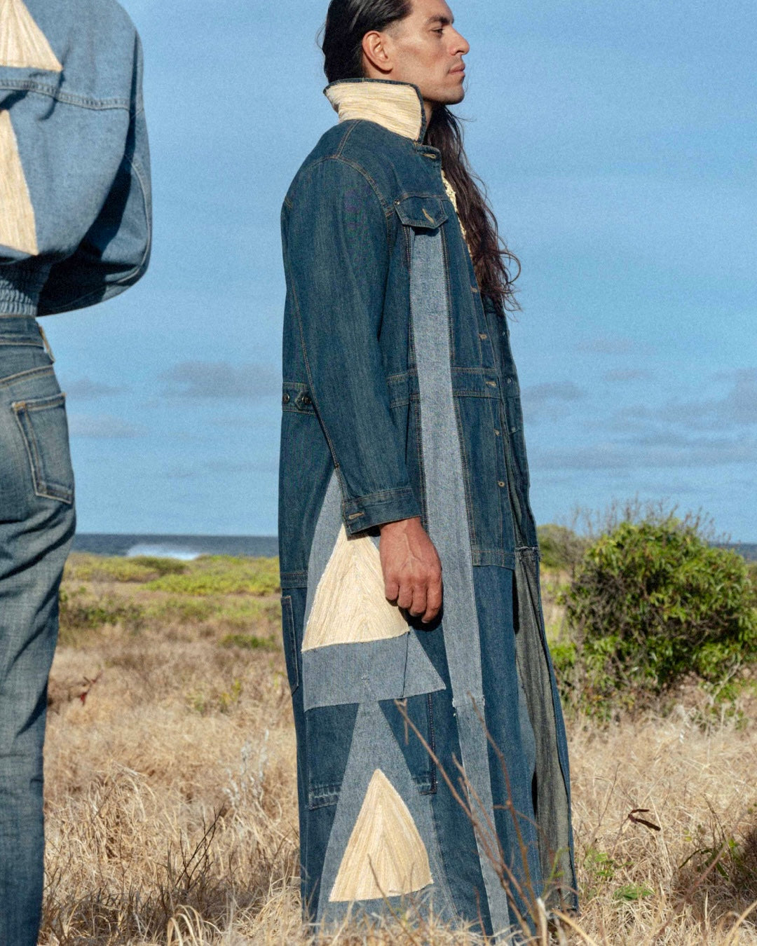 Ho'ōla Denim Trench Coat | Lotus and Lime