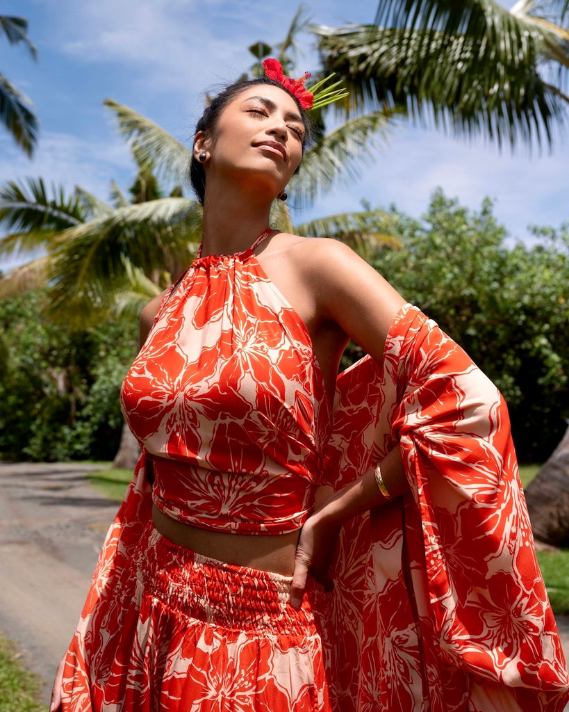 Mele Classic Kimono | Lotus and Lime