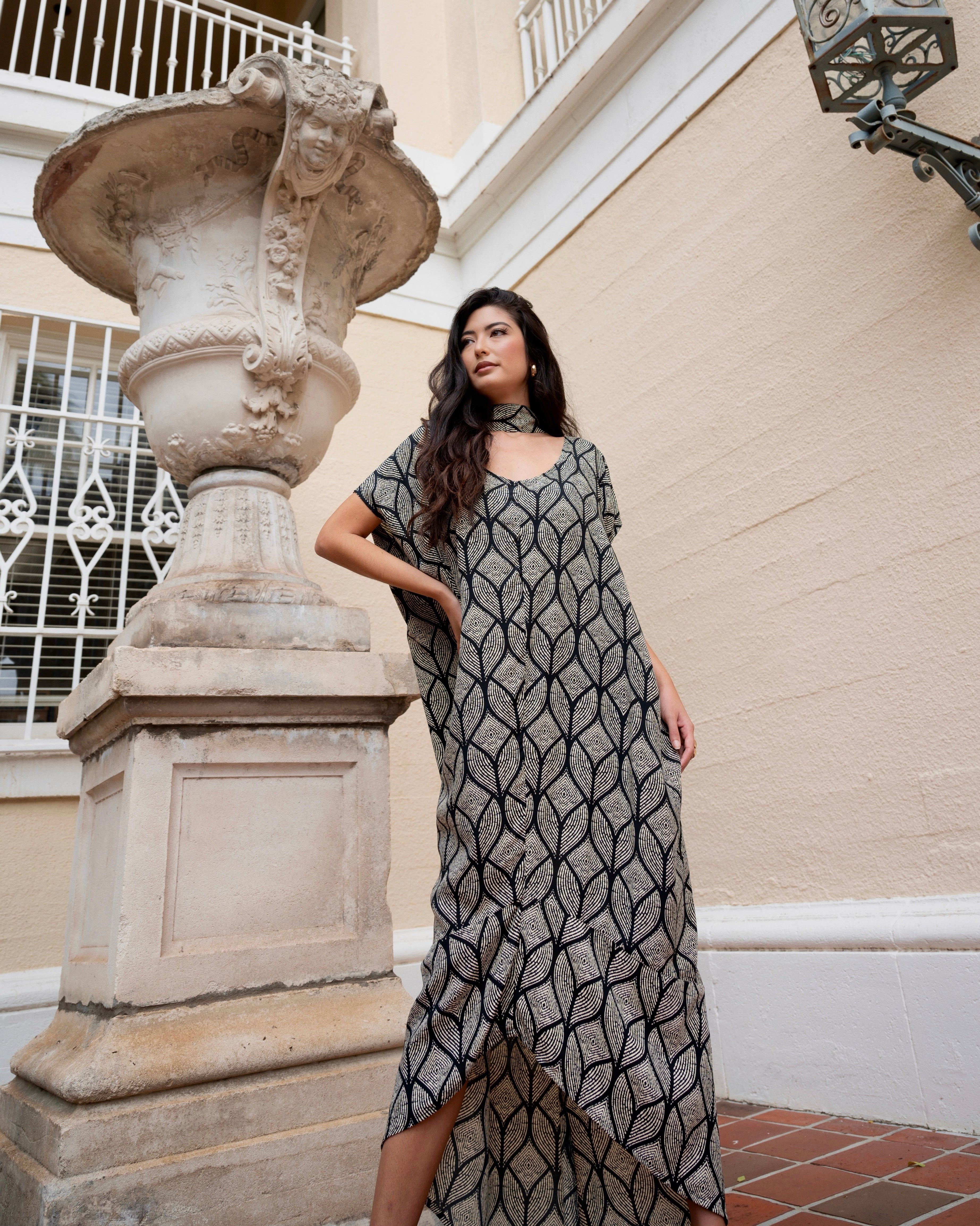 chinese dress ladies Lotus Maxi Dress – Shibori & Luxe main image 1